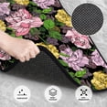 thumbnail image 3 of Pofeuu Colorful Roses Print Car Foot Mat Set of 4 Pieces - All-Weather Full Set Floor Mats for Cars Trucks SUVs, 3 of 7