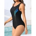 thumbnail image 4 of Alove Womens Sports Bathing Suit Swimsuit Swimwear One Piece Athletic Racerback Swimsuit Slimming S-XL, 4 of 7