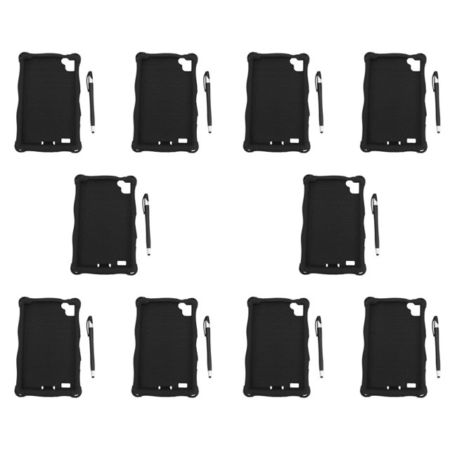 10X de Silicona para Galaxy Tab A7 Lite 2021 8,7 Pulgadas T220 T225 para Tableta con Soporte para Tableta y Lápiz para Oficina (B)