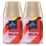 Glade Automatic Spray Refill, Air Freshener, Infused with Essential Oils, Wonder Melon, 6.2 oz, 2 Count