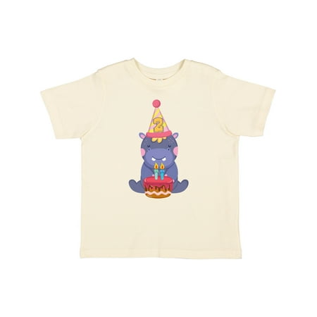 

Inktastic Hippo 2nd Birthday Gift Toddler Boy or Toddler Girl T-Shirt