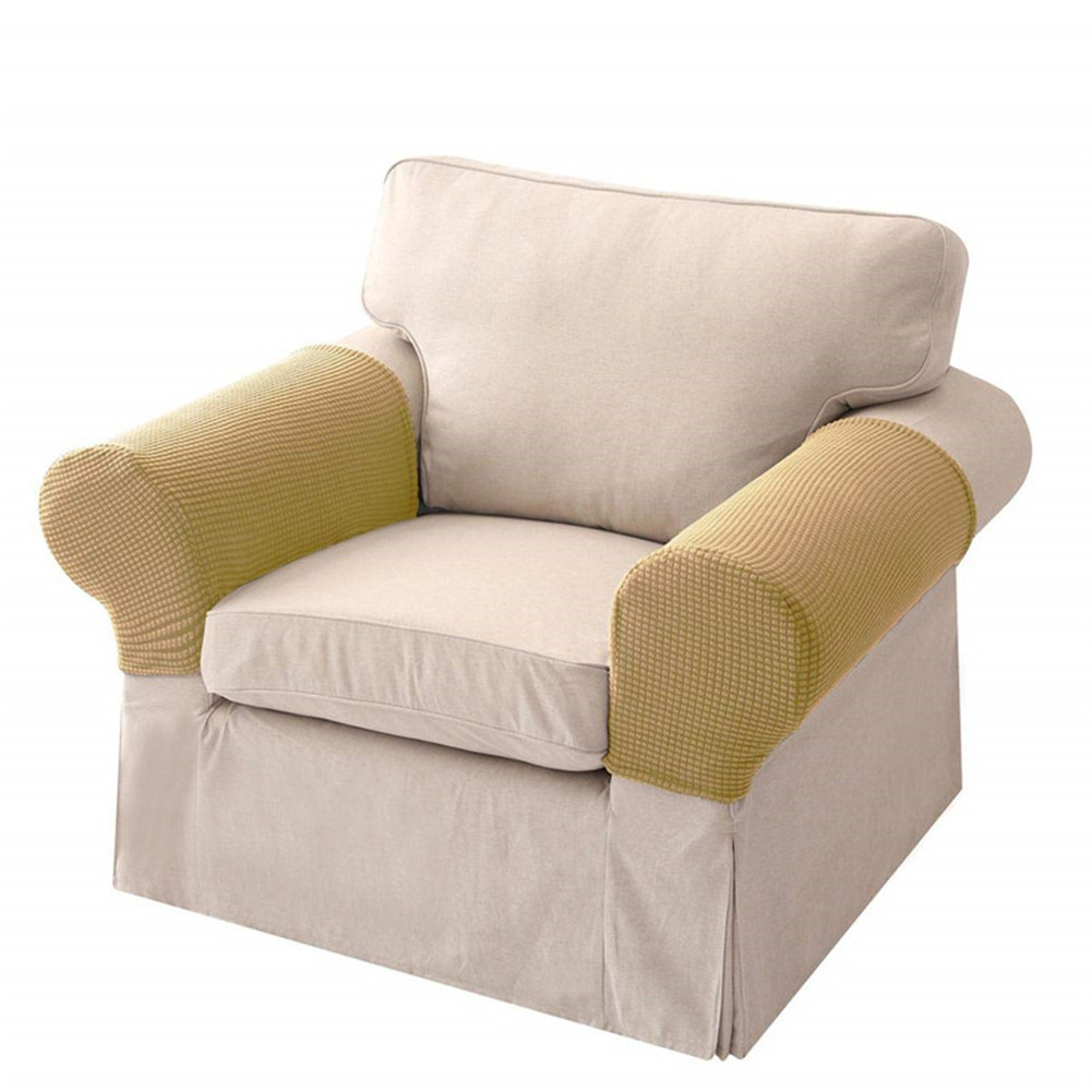 UK Removable Arm Stretch Sofa Couch Chair Protector Armchair Covers Armrest Home