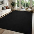 thumbnail image 3 of Rugs for Bedroom Living Room, 4x6 ft Black Area Rug, Washable Memory Foam Indoor Carpet, Modern Aesthetic Minimalist Non-Slip Carpets for Boys Girls Adults Home Decor, 3 of 7