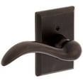 thumbnail image 2 of Baldwin Reserve Hdarclrsr481 Half Dummy Left Hand Arch Lever and Rustic Square Rose Dark Bronze Finish Handle Sets, 2 of 2