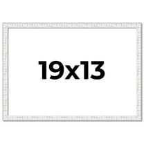 19x13 Frame White Real Wood Picture Frame Width 0.75 inches | Interior Frame Depth 0.5 inches |