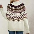 thumbnail image 5 of Women's Knitted Retro Round Neck Loose Pullover Sweater for Fall Winter Timeless Pieces,Beige,L, 5 of 5