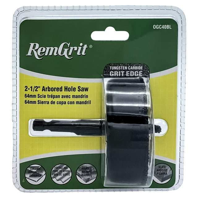 Sierra perforadora Disston E0104584 RemGrit de grano de carburo de 6,4 cm