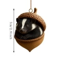 thumbnail image 5 of Clearance! 3D Forest Animal Acorn Ornaments-Cozy Forest Woodland Christmas Ornaments for Christmas Tree & Home Decor (Skunk), 5 of 7