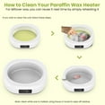 thumbnail image 4 of EasyinBeauty Paraffin Wax Machine for Hands and Feet, 3000ml Touchscreen Warmer with 6 Lemon Wax Packs, 4 of 11
