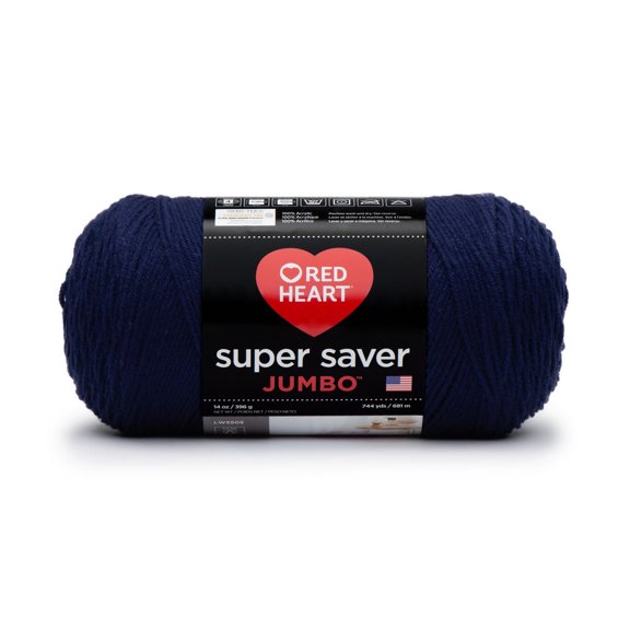 Red Heart® Super Saver® Jumbo Yarn, Acrylic #4 Medium, 14oz/396g, 744 Yards