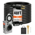 thumbnail image 6 of SKYSHALO Generator Cord with Inlet Box, 40 FT 30A, RV Extension Cord NEMA L14-30P/R, STW 10 AWG Extension with Locking Plug, Outdoor RV Use, ETL Certified, 6 of 9