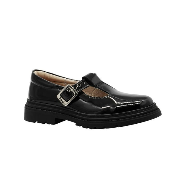 Zapato Escolar Para Niña Dogi® Charol Negro Con Broche negro 22.5