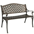 thumbnail image 3 of Hi-Line Gift Lattice Garden Bench Kids Bronze Colour - Set of 1, 3 of 4