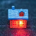 thumbnail image 2 of Luminous Mushroom House Ornament – LED Miniature Resin Cabin with Touch Light for Desktop, Terrarium, Fairy Garden, DIY Diorama – Creative Micro Landscape Decoration, 2 of 5