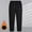 Black, variant on Women Thermal Leggings Fleece Sweatpants Elastic Waisted Solid Color Jogger Drawstring Pocket Thick Casual Trousers Regular Fit Fall Winter Home Comfortable Workout Pants,Army Green