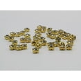 thumbnail image 3 of EOEMY 200 Golden Clear Crystal Glass Rose Montees 5mm Ss18 Sew On Rhinestones Beads, 3 of 5