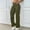 A_ Army Green, variant on Women's Fashion Solid Multi-Pocket Cargo Pants, Loose Wide Leg Utility Trousers, Streetwear Casual Long Pants Black S