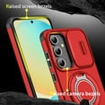 thumbnail image 5 of Asuwish Compatible with Samsung Galaxy S24/S25 5G Phone Case Slide Camera Cover Tempered Glass Screen Protector Stand Ring Holder Rugged Slim Cell for S 24 24S 25 25S G5 SM-S931U Women Men Red, 5 of 10