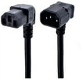 thumbnail image 4 of Toptekits 2ft/60cm C14 to C13 PDU Power Supply Extension Cord,90-Degree Down Angle IEC 320 C14 to 90-Degree Down Angle IEC 320 C13 Power Plug Converter Adapter Cable Cord (2ft/0.6m), 4 of 7
