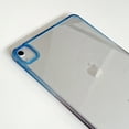 thumbnail image 2 of Allytechgroup Clear Case for Apple iPad 11th 11" 2025/ iPad 10th Generation 10.9" 2022, Acrylic Gradient Color Anti-Yellow Slim Fit Lightweight Minimalist Tablet Case Cover for iPad 11 10, Blue+Black, 2 of 9