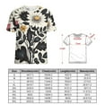 thumbnail image 2 of Nostalgic Vintage Floral Women's T-Shirt Short Sleeve T Shirts Tops Tee Ladies Loose T, 2 of 6