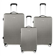 K-Cliffs 3pcs Luggage Set Expandable Hard Sided Travel Suitcases Lightweight ABS Spinner Navy Blue