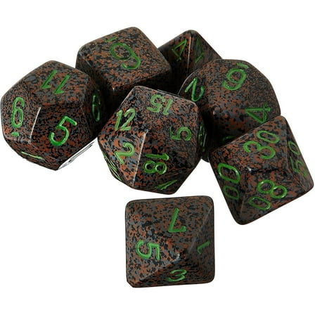 Chessex CHX25310 Dice-Speckled Earth Set, One Size, Multicolor