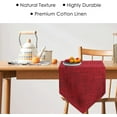 thumbnail image 6 of Burlap Farmhouse Cotton Linen Table Runner, Rustic WovenTable Runner for Dining, Kitchen, Holiday, Halloween, Christmas, Party,12x70 inch, 6 of 7