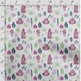 thumbnail image 3 of Soimoi Watercolor Floral Printed, Poly Canvas Fabric, Decor Sewing Fabric by The Yard 56 Inch Wide,Decorative Fabric for Curtains Tote Bags, Magenta, 3 of 5