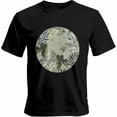 thumbnail image 1 of Camisetas informales de manga corta con estampado de hojas verdes de acuarela para hombre, camisetas gráficas, 1 of 8