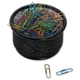 thumbnail image 5 of Lorell Mesh Paper Clip Holder Desk Organizer, Black, 5 of 9