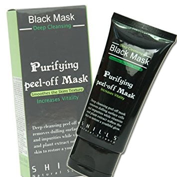 SHILLS Purifying Black Peel-off Mask,Facial Cleansing, Increases Vitality Blackhead Remover Deep Cleanser, Acne Face Mask (Best Deep Cleansing Mask For Blackheads)