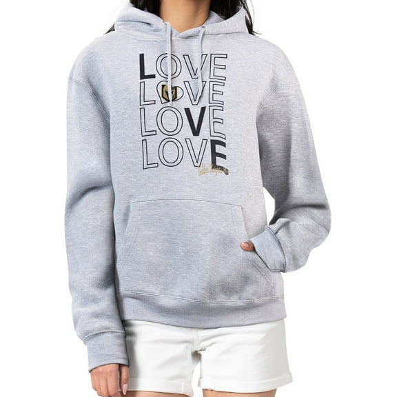 Women's G-III 4Her by Carl Banks  Gray Vegas Golden Knights Hockey Love Fleece Pullover Hoodie