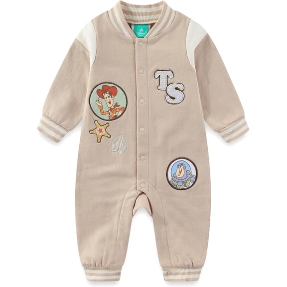 Disney Toy Story Woody Long Sleeve Romper Coveral (Baby Boys), Sizes NB-24M