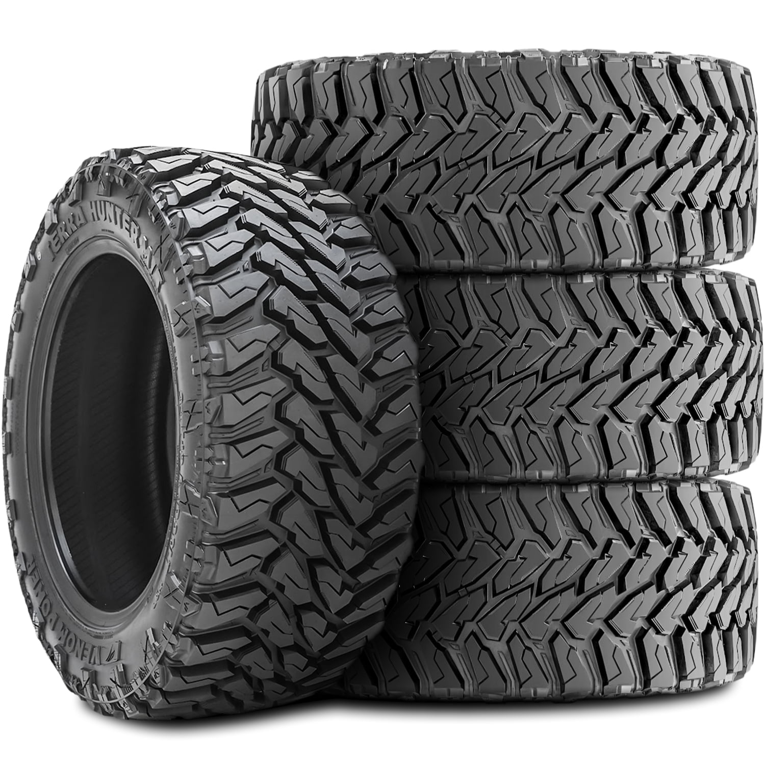 Set of 4 (FOUR) Venom Power Terra Hunter M/T LT 33X12.50R20 Load E 10