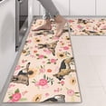 thumbnail image 2 of Kitchen Rugs Sets Of 2,Shepherd Dog and Flower Floral Anti Fatigue Kitchen Mat Rugs Non Slip Washable,Decorative Kitchen Floor Mats for Kitchen,Sink,Laundry,17"X47", 2 of 5