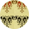 thumbnail image 1 of Ahgly Company Machine Washable Indoor Round Transitional Dark Bisque Brown Area Rugs, 8' Round, 1 of 7