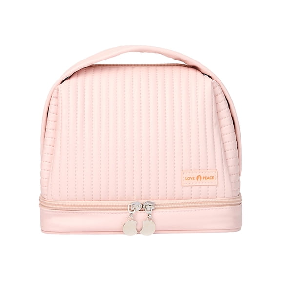 Travel Makeup Organizer Bag Large Capacity PU Leather Cosmetic Storage Pouch For Women Portable Toiletry Bag