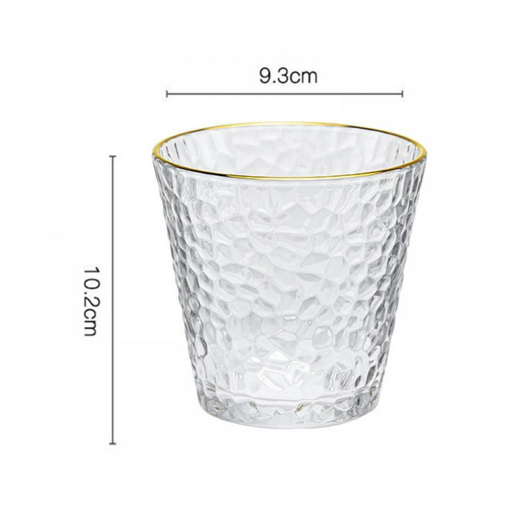 Glass Straw Cup Large Capacity Glass Cup Household Beverage Clear Cup Drinking Cup for Home Office Bar, Size: 14.7X8.2X8.2CM