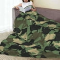 thumbnail image 5 of Yiaed Camouflage Shark Pattern Fleece Throw Blanket,Fleece Throw Blankets for Couch & Bed All Season Use -60"x50", 5 of 6