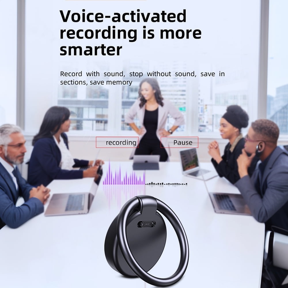 Keychain Built-In Spy Recorder, Noonedibs, Includes 16Gb Memory, Hidden Camera, Background Noise Elimination, Automatic Voice Recognition, Black