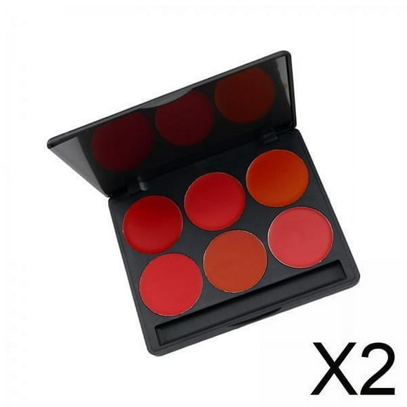 BELOVING 2x6 Colors Lip Palette Lip Glosses Makeup Plate for Office Women Girls Dance
