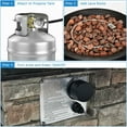 thumbnail image 4 of Gymax Colonne de Bol de Feu Brûlant au Propane 40,000 BTU pour Patio Jardin avec Roches de Lave, 4 of 10