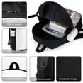 thumbnail image 4 of Zootopia-theme Backpack, Campus style schoolbag Bookbag with Adjustable Shoulder Straps And Large Zip Compartment, Unisex Travel Bags.17”, 4 of 6