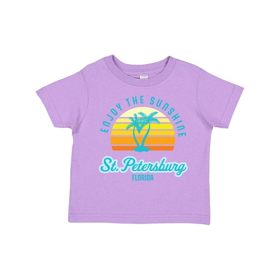 Inktastic Summer Enjoy the Sunshine St. Petersburg Florida in Blue Boys or Girls Toddler T-Shirt