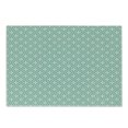 thumbnail image 1 of Floral Cutting Board, Clover Floral Shamrock Pattern Ornament Shabby Form Celtic Graphic, Decorative Tempered Glass Cutting and Serving Board, Small Size, Turquoise White, by Ambesonne, 1 of 1