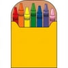 Creative Shapes Notepad Crayon Box Large