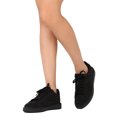 thumbnail image 2 of New Women Qupid Reggio-01 Faux Suede Almond Toe Lace Up Sneaker, 2 of 3