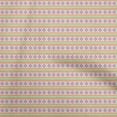thumbnail image 1 of oneOone Georgette Viscose Orange Fabric Tribal Craft Projects Decor Fabric Printed By The Yard 42 Inch Wide, 1 of 5