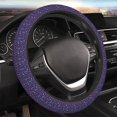 thumbnail image 4 of Cauagu Dance Skull Star Print Car Steering Wheel Cover - Universal Car Accessory for Diverse Cars for Steering Wheel with a Diameter of 14.5"-15", 4 of 7